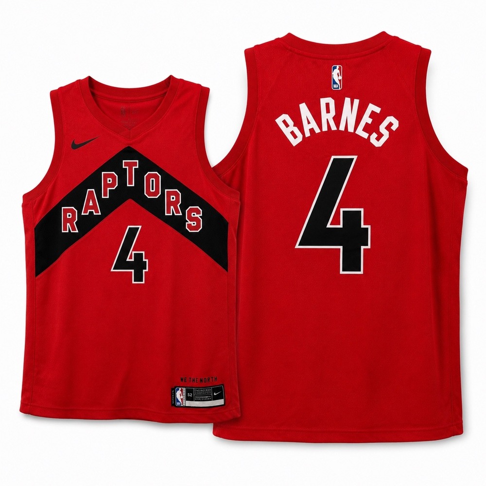 Nike Toronto Raptors Scottie Barnes NBA Jersey Mens‎ XL 52 Red Swingman Dri-FIT